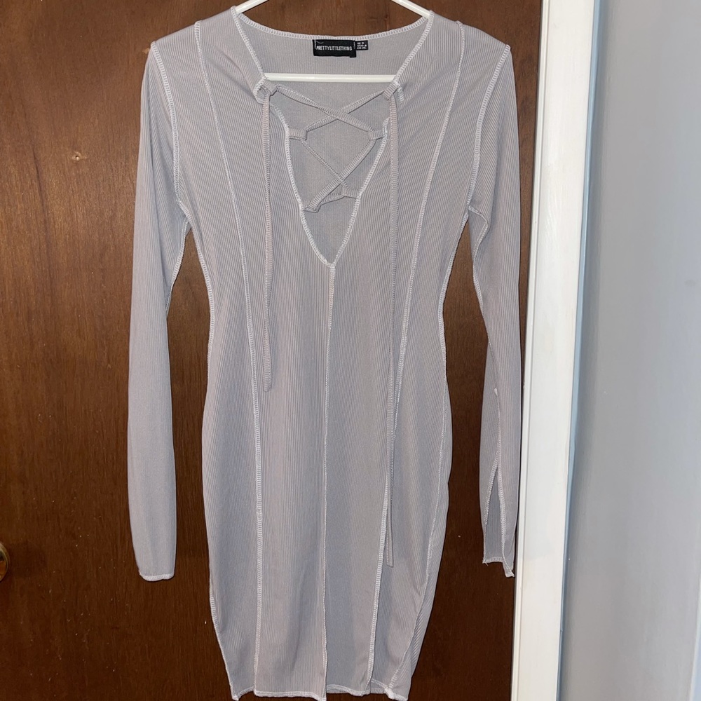 PrettyLittleThing Grey Dress